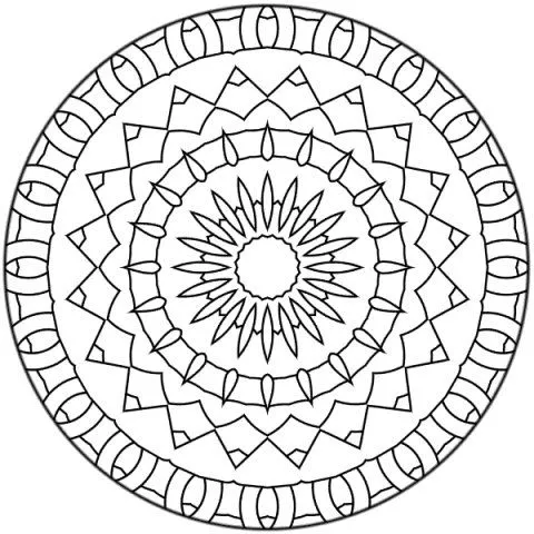 Mandalas Para Pintar: mandala decorativo