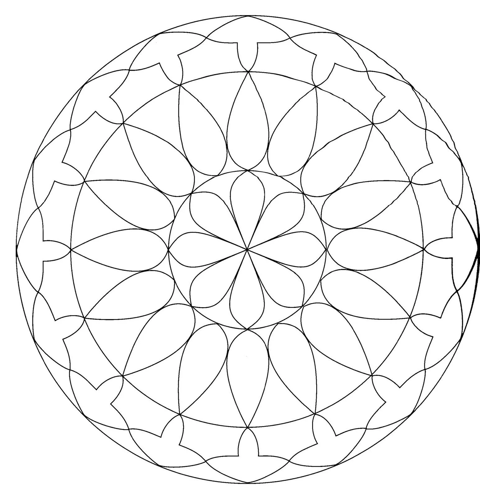 Mandalas Para Pintar: Mandala fácil