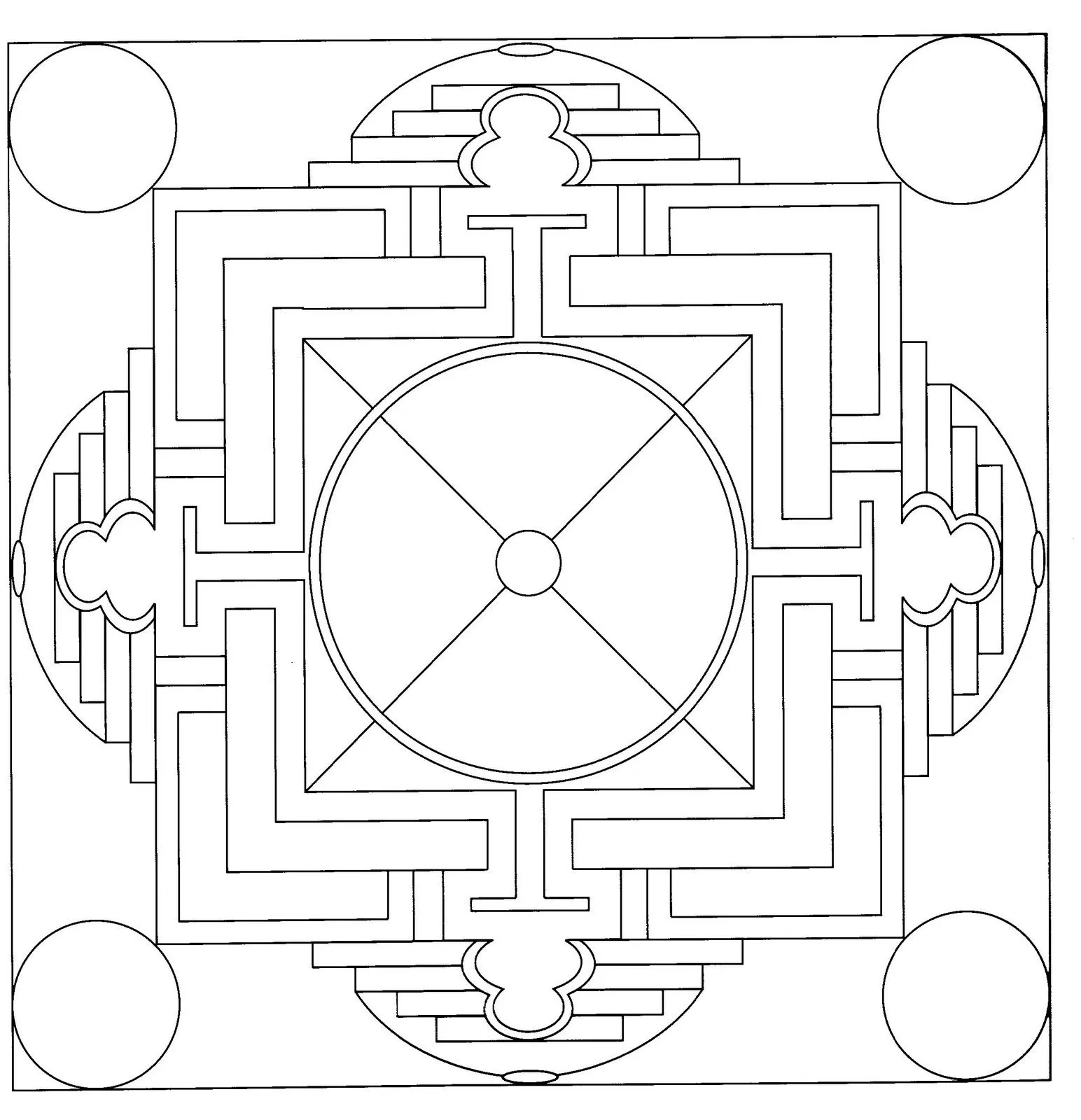 Mandalas Para Pintar: Mandala para trabajar la paz interior