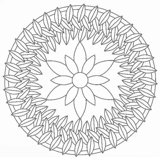 Mandalas Para Pintar: mandalas de fantasia y flores