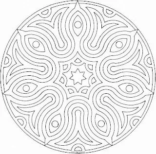 Mandalas Para Pintar: Mandalas geométricos