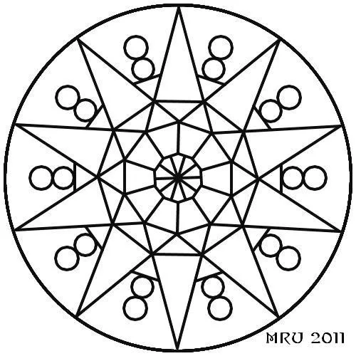 Mandalas sencillos para colorear - Imagui