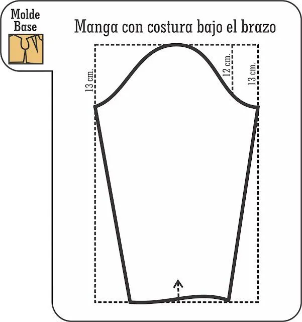 Manga base | Patrones de costura de túnica, Patrones de costura clásicos,  Conceptos básicos de costura