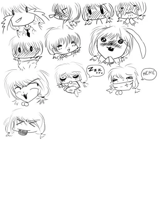 deviantART: More Like Manga Expressions 2 by miyakies