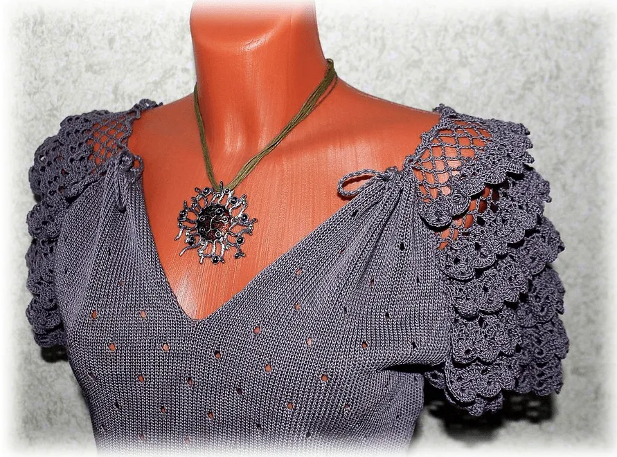 Mangas Camisetas de Crochet Patron - Patrones Crochet