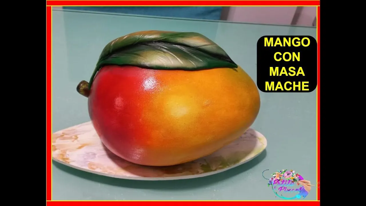 MANGO GANADOR ✓ HECHO CON PAPEL MACHÉ #Masamaché #globos - YouTube