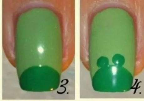 Manicura con dibujo de sapito DIY ~ Manoslindas.com