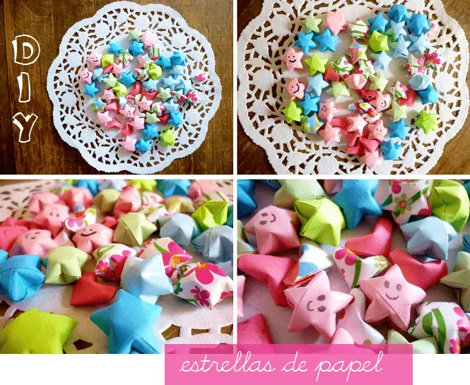 manitas de gato: diy: estrellitas de papel