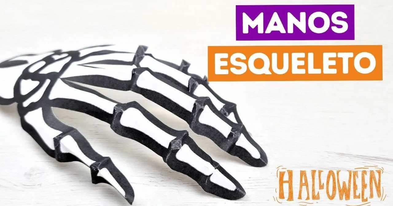 Mano de esqueleto para Halloween | Manualidades