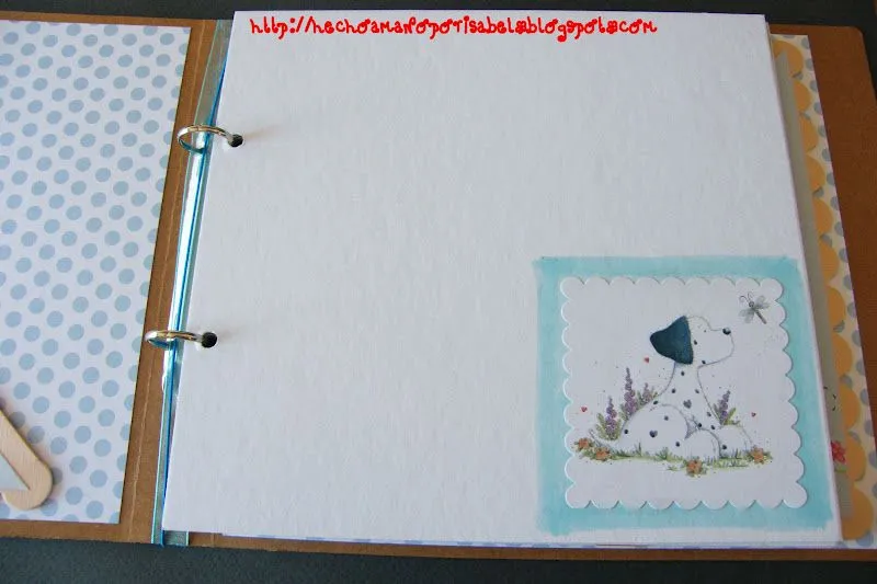 HECHO A MANO POR ISABEL: MINI ALBUM PARA BEBÉ