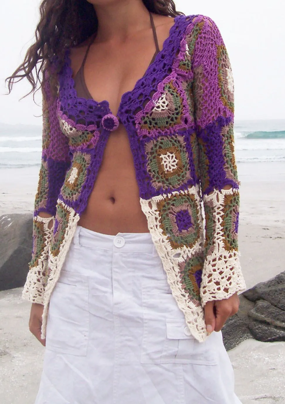 MANOLY, Crochet & Color: CHALECO LARGO