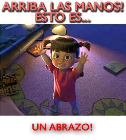 Arriba las manos esto es un abrazo | Imagenes Tiernas - Imagenes ...