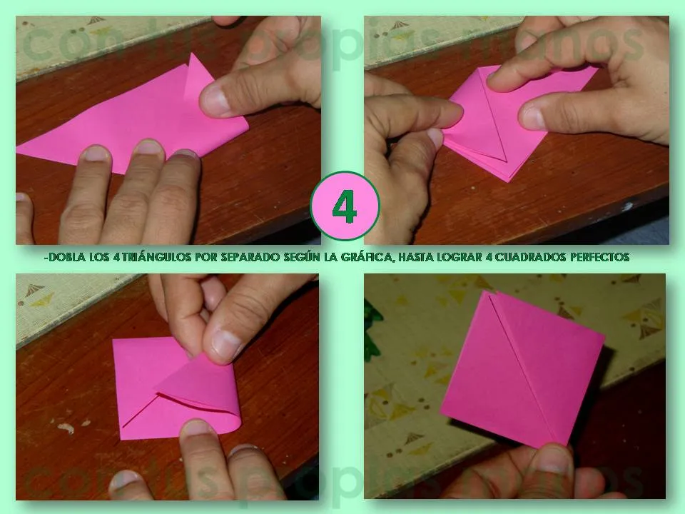 Con Tus Propias Manos: COMO HACER UNA FLOR "5 PETALOS"(KUSUDAMA ...