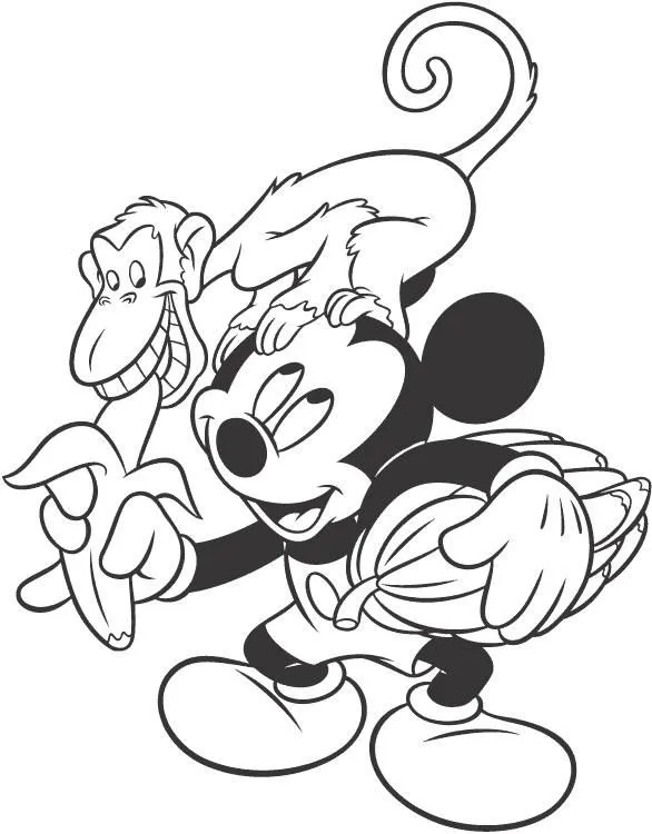 Dibujos Disney para colorear- Mickey Mouse | Contuspropiasmanos.