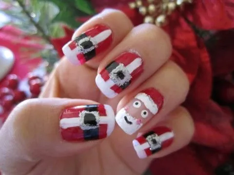 Todo Sobre Manos y Pies: Lindas Uñas con Diseño de Navidad