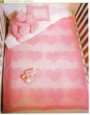 Manta para bebe tejidos en crochet :