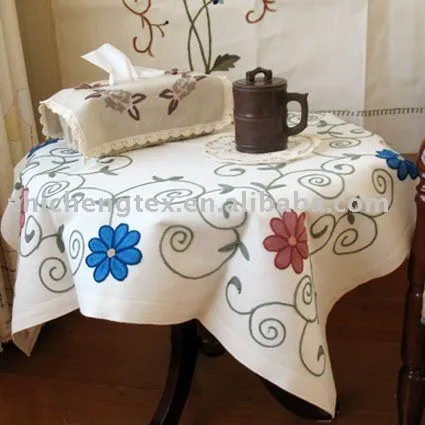 mantel bordado a mano-Manteles-Identificación del producto ...