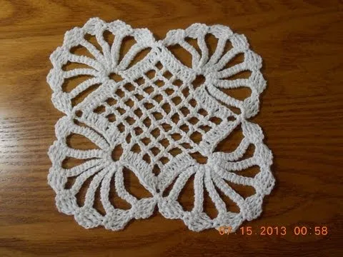 COMO TEJER UN MANTEL DE NOCHEBUENAS A CROCHET PARTE 4(HILERA 20 A ...