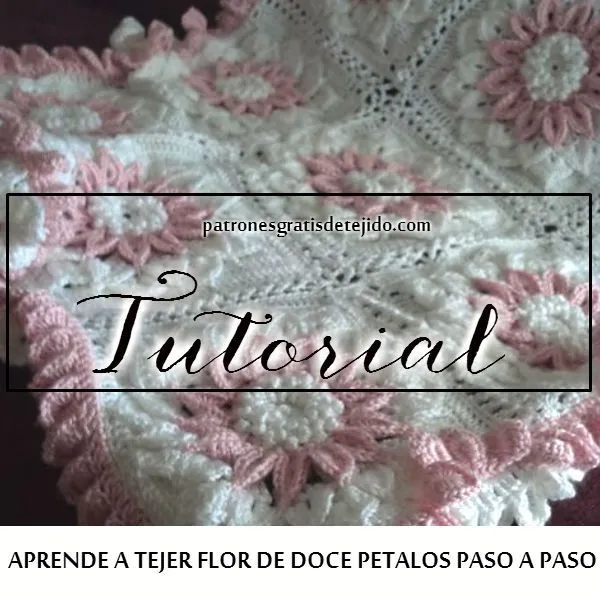Mantilla o cobija de bebé / Tutorial crochet | Crochet y Dos agujas