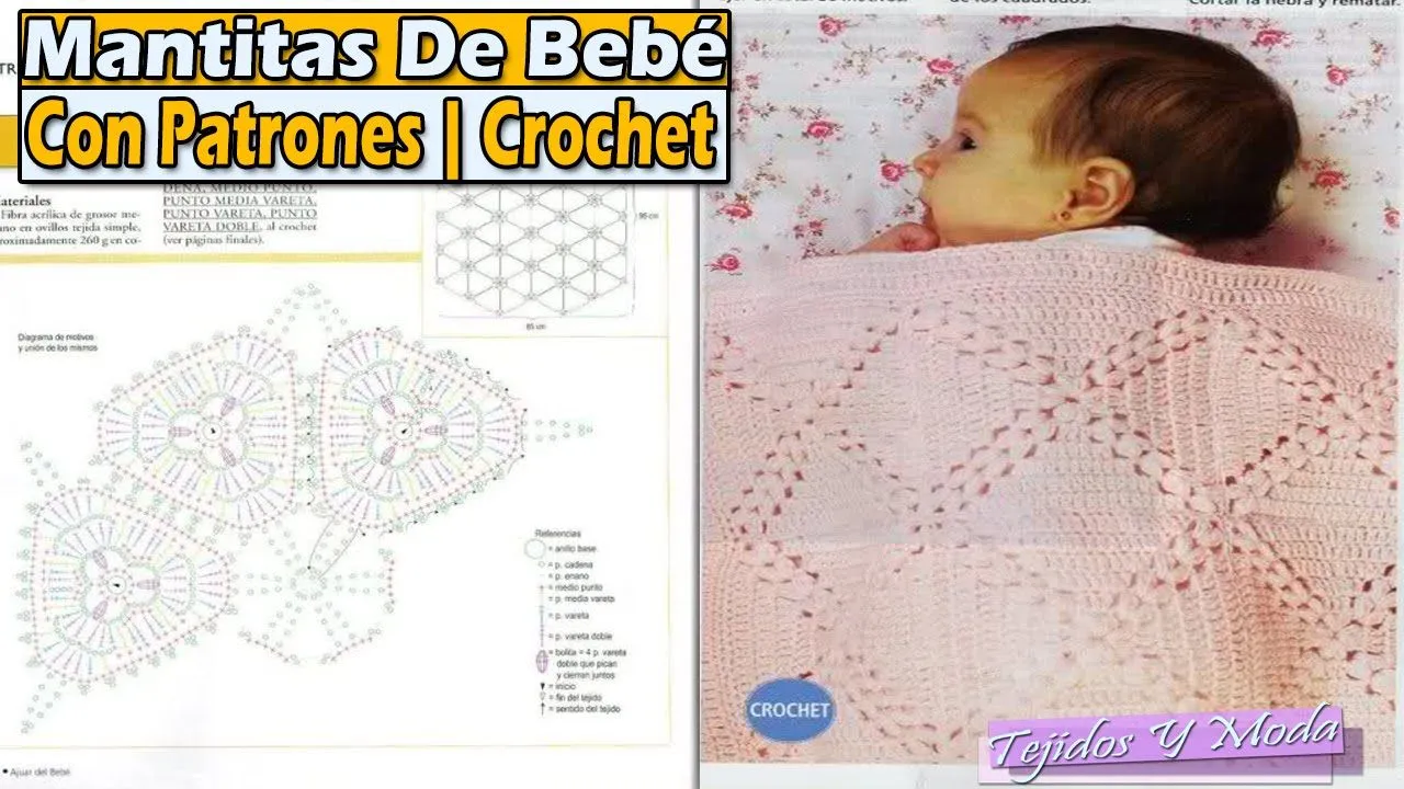 Mantita | Cobijita Para Bebe Con Patrones - Tejidos a Crochet ...