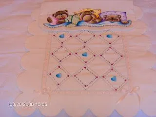 esta mantita con esos osos tan dulces durmiendo es un encargo de mi ...