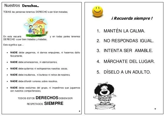 Manual escolar sobre Buena Convivencia y Buen Trato en la escuela