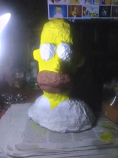 Manualidad: Cabeza de Homer Simpson | Sara's Kingdom