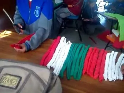 Manualidad para crear Bandera de México - YouTube