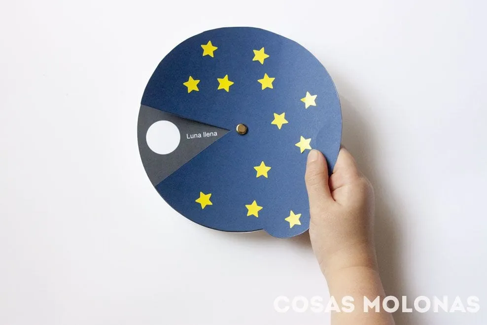 Manualidad: Las fases de la luna para niños - Cosas Molonas