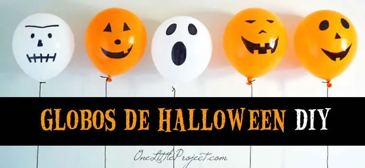 Manualidad: Globos de Halloween DIY