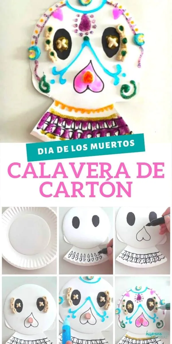 Manualidad para el día de los muertos: calavera de cartón - Hispana Global