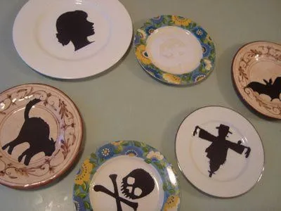 Manualidad plato decorativo para halloween ~ Nos disfrazamos