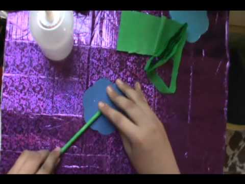 MANUALIDAD:como hacer una florecita de foami para regalar el dia ...