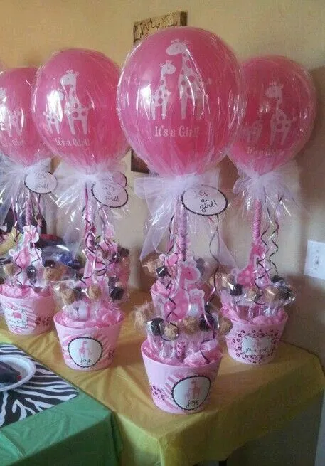 más y más manualidades: Bellas decoraciones con globos para baby ...