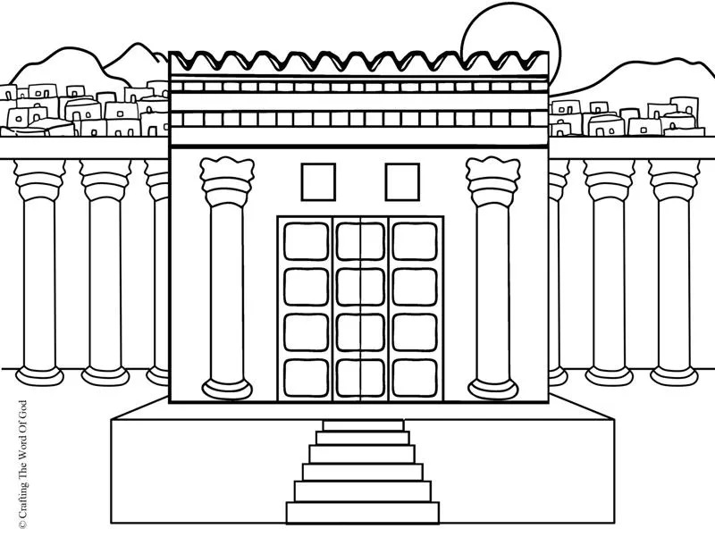 El Templo De Salomon- Pagina De Colorear « Manualidades Biblicas