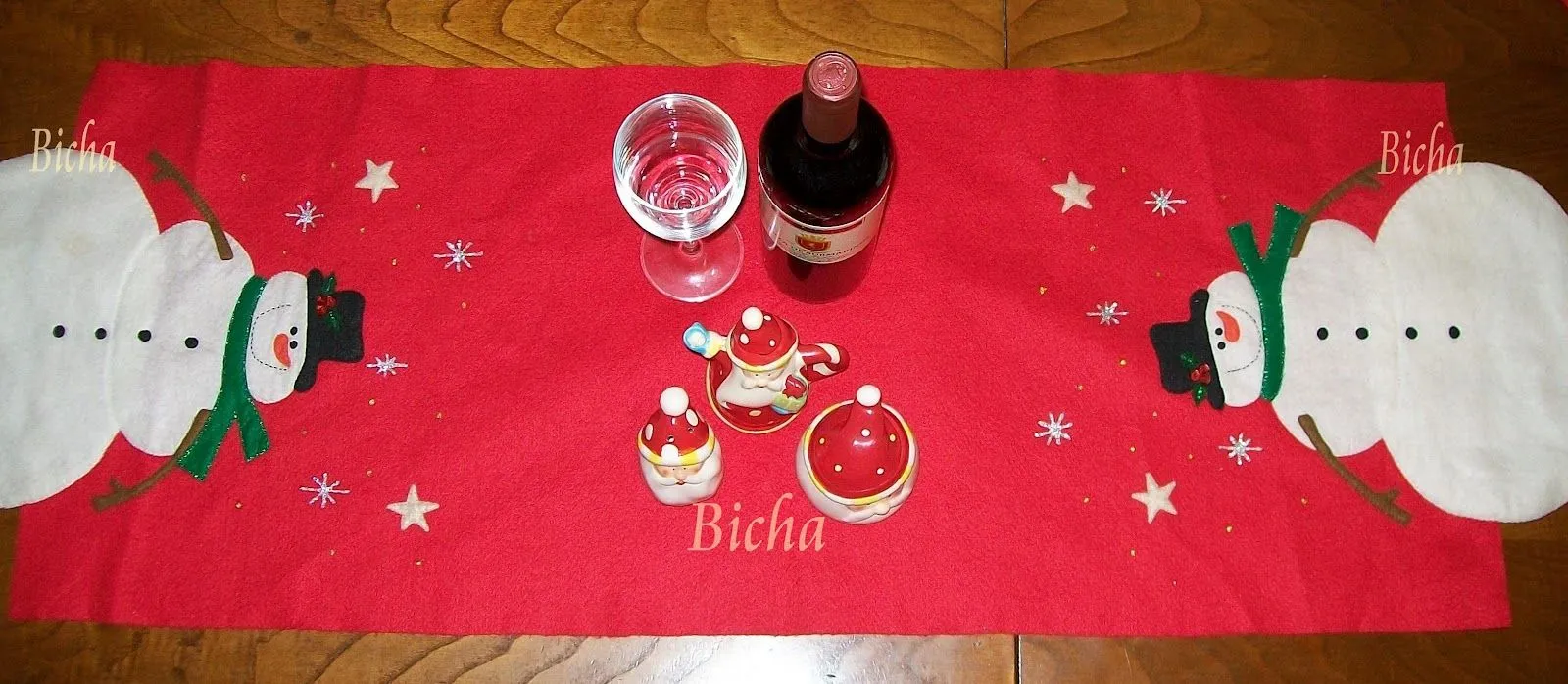 Manualidades de Bicha**: Trabajos Navideños Varios:Caminos de Mesa