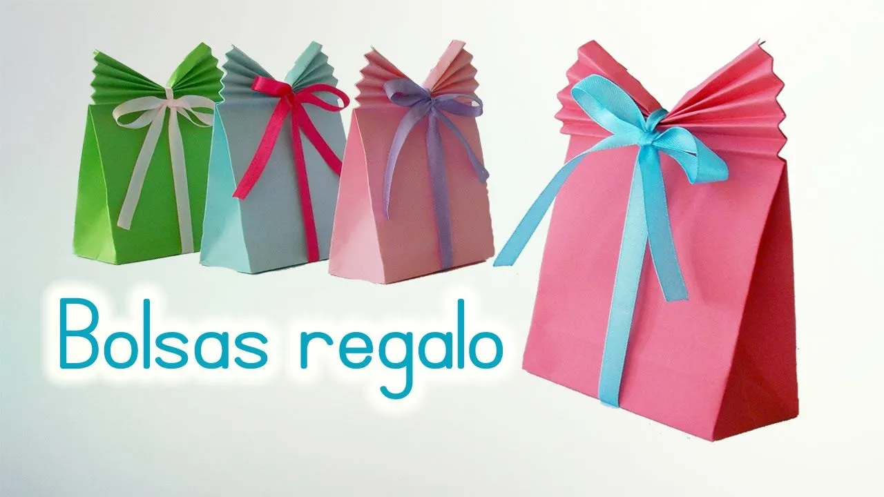 Manualidades: BOLSAS de PAPEL para REGALO - Innova Manualidades ...