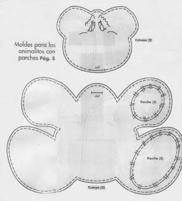 manualidades de una brujita✄✎❤ ♫✿: Parejita de osos