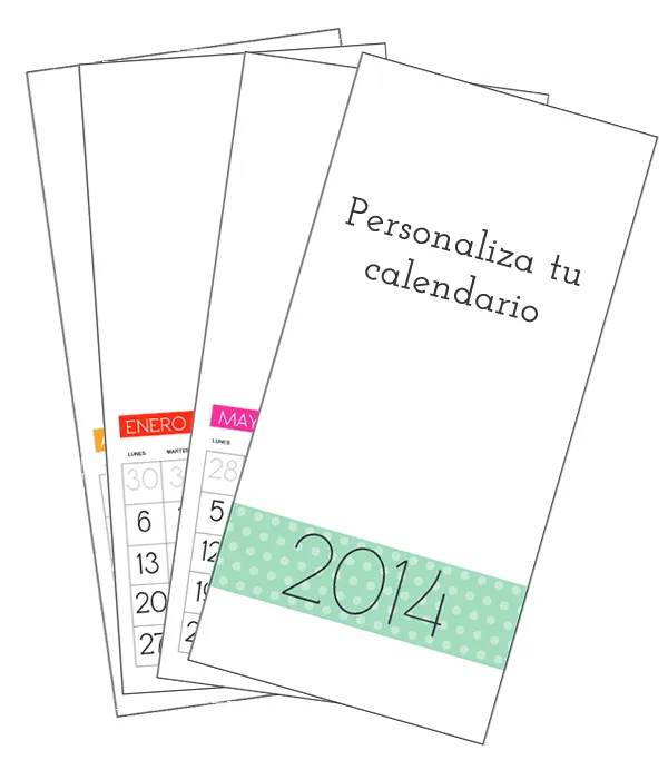 Manualidades: Cómo hacer calendario personalizado 2014