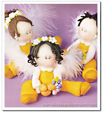 Manualidades para compartir: ANGELITOS SOUVENIRS INFANTILES DE ...