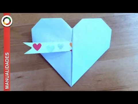 Manualidades: Corazón de papel con mensaje oculto