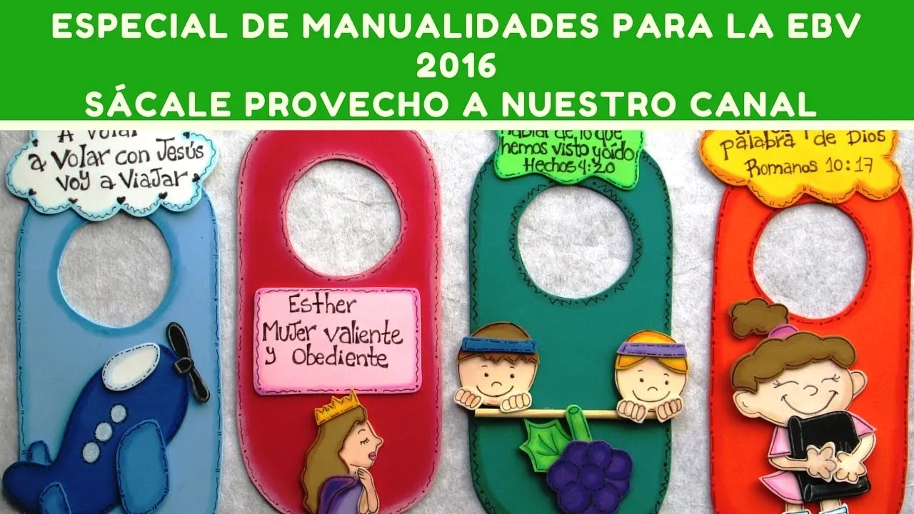 Manualidades cristianas, EBV / portachapas de fomi - YouTube