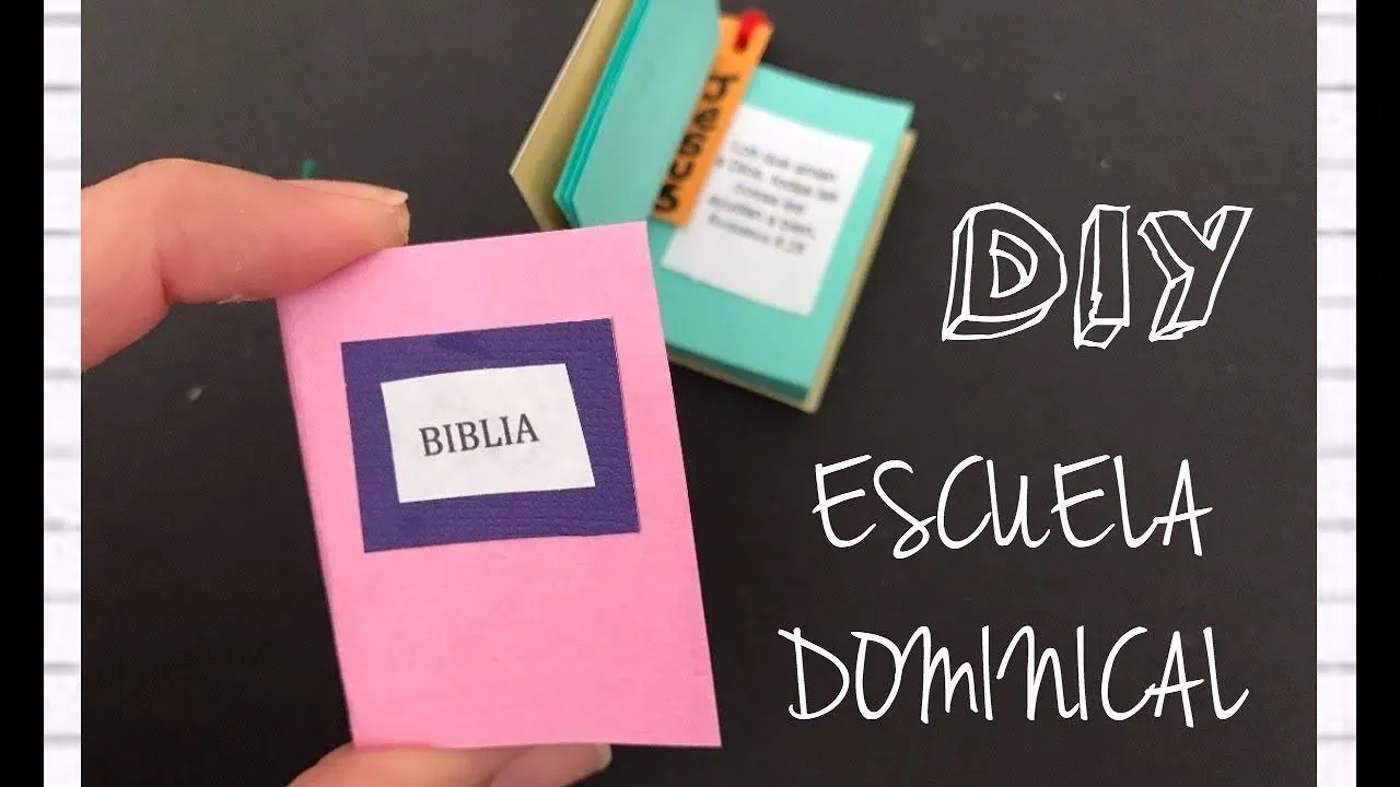 Manualidades cristianas/mini biblia - YouTube