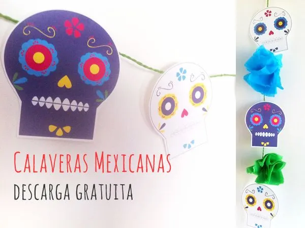 Manualidades: Dibujos de calaveras mexicanas para imprimir y decorar