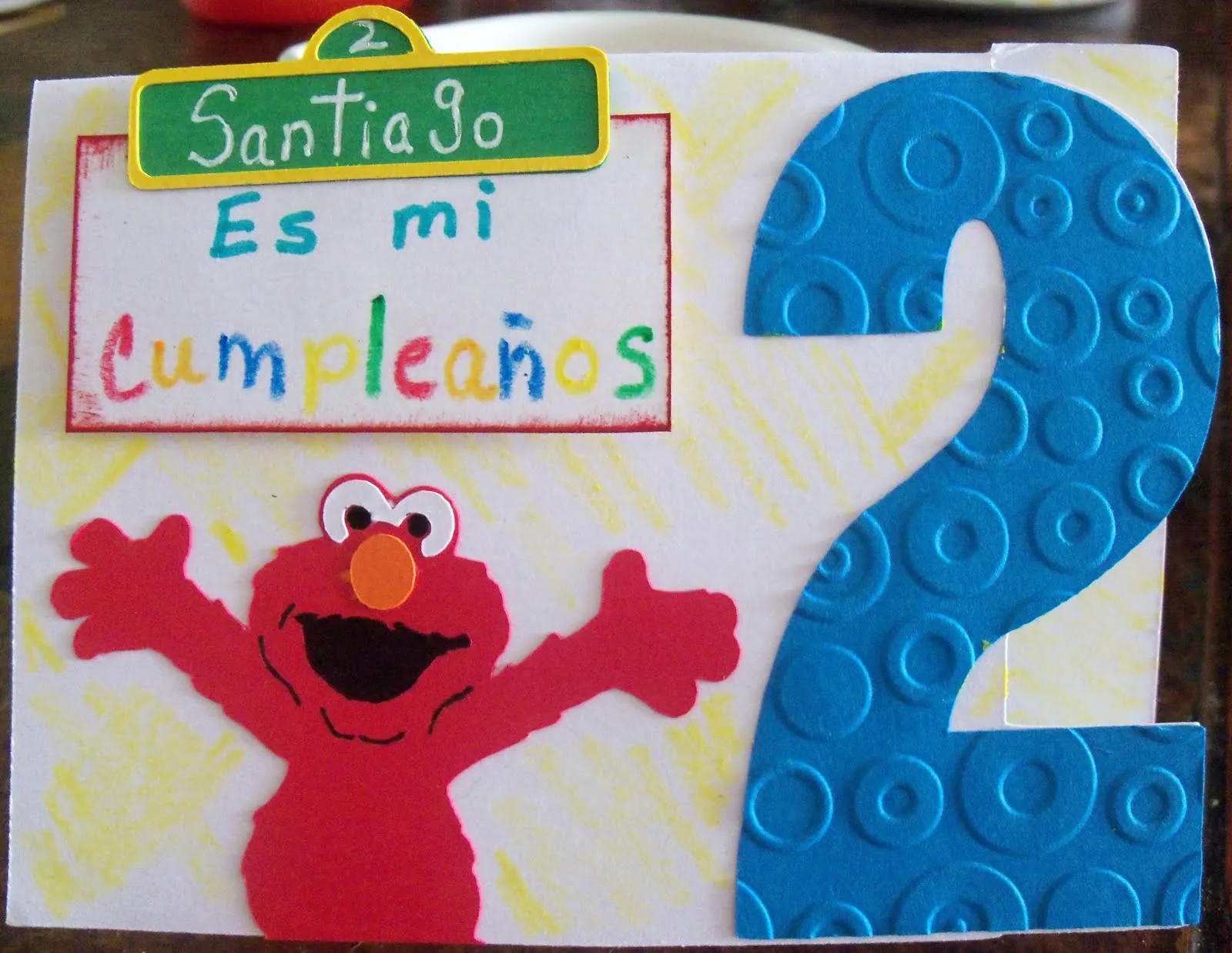 ELMO Second b-day invite !!! *** Invitacion de ELMO para Segundo ...