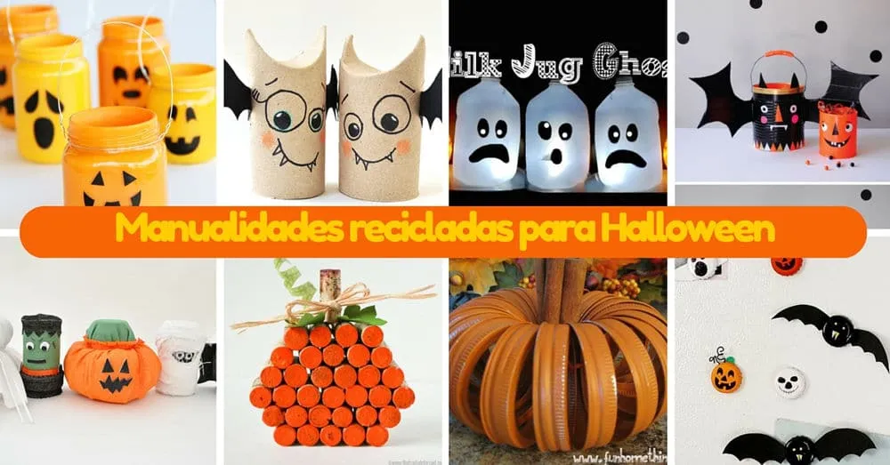 Manualidades fáciles recicladas para Halloween 2023