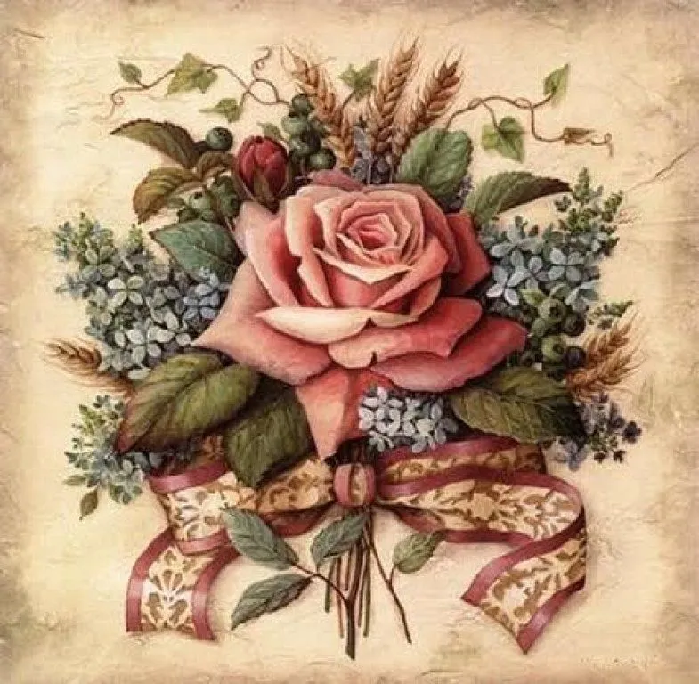 LO MEJOR DE LAS MANUALIDADES: FLORES PARA DECOUPAGE