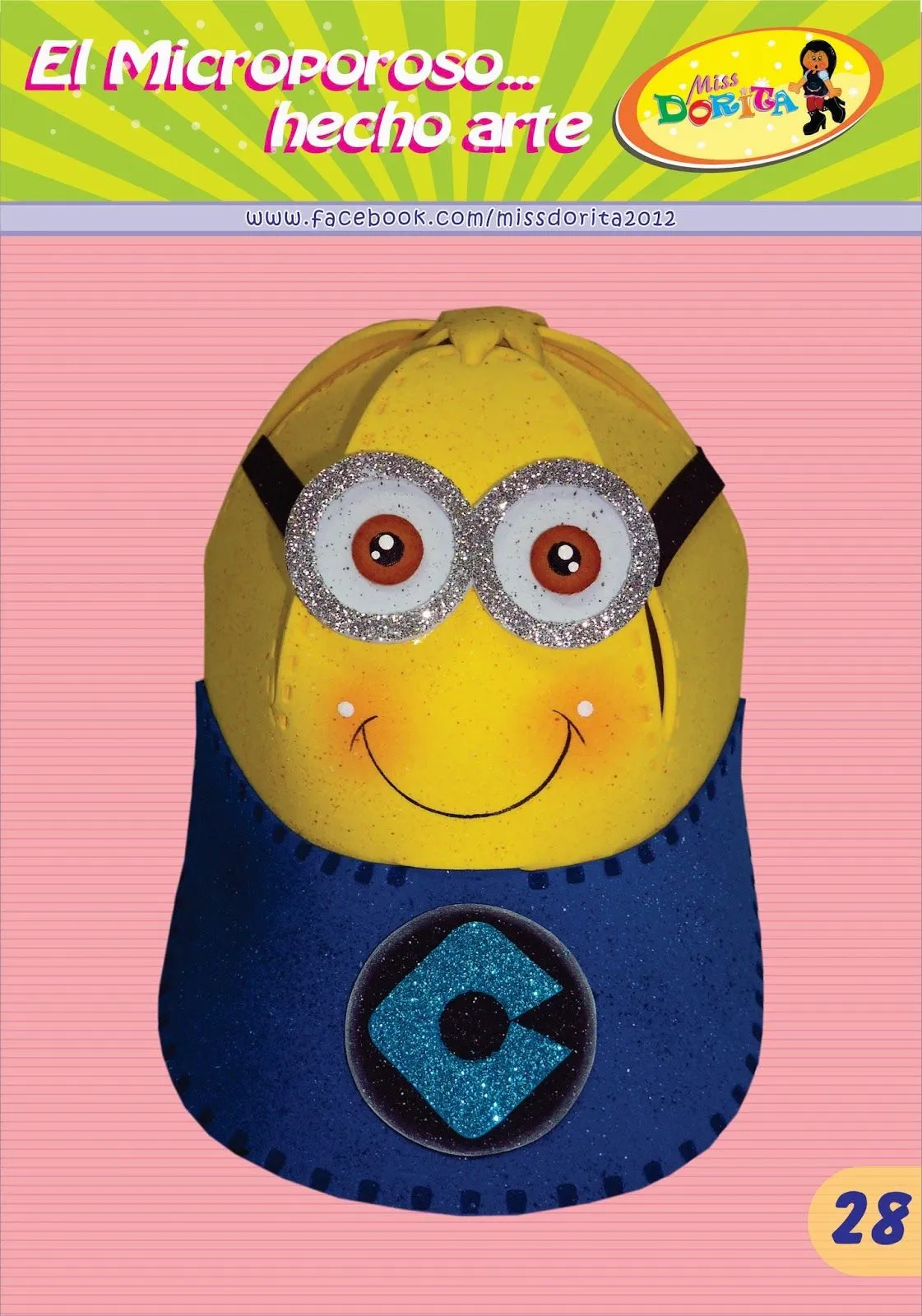 Manualidades en Foami Miss Dorita: Gorro Minion I