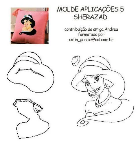 Foami princesas moldes - Imagui