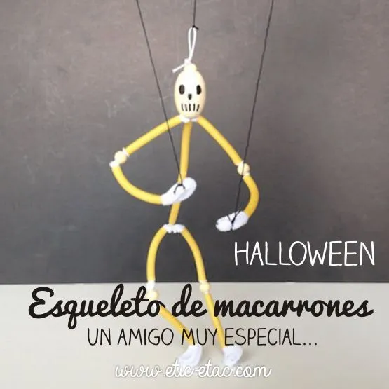Manualidades para Halloween: Esqueleto títere | fichas | Pinterest